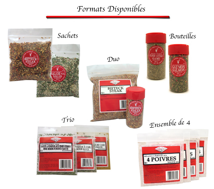 formats disponibles